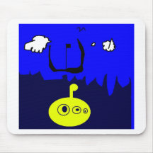 barco johnzy do oceano mouse pad