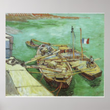 Barcos de Vincent van Gogh Posters