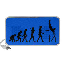 Bares paralelos da evolução da ginástica caixinha de som para iPod