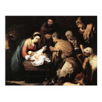 Bartolome Murillo - a adoração do Shepards cartées postais
