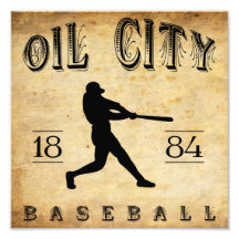 Basebol de Pensilvânia da cidade do óleo 1884 Foto