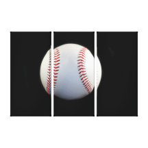 Basebol Impressão De Canvas Esticadas