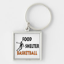 Basquetebol do abrigo da comida chaveiro