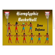 Basquetebol jeroglífico - defesa de zona cartao