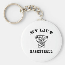 Basquetebol minha vida chaveiro