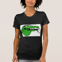 BATERISTA da engrenagem do jacaré nenhum subtítulo Tshirts