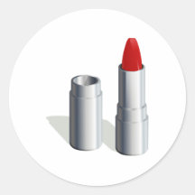 Batom vermelho adesivos