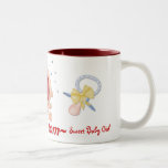 Bebê Bawling - mamã nova - menina - personalize Canecas