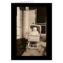 Bebê do vintage cartoes