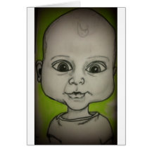 Bebê dos desenhos animados cartão