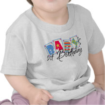 Bebê ø. T-shirt do aniversário