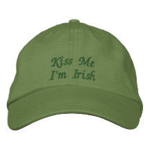 Beije-me que eu sou boné/chapéu bordados irlandês