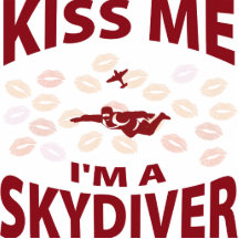 Beije-me que eu sou um Skydiver Escultura Foto