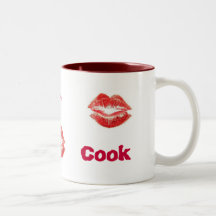 Beije o cozinheiro caneca