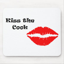 Beije o cozinheiro grande mouse pad