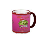 Beijo com caneca do cuidado