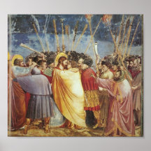 Beijo de Judas por Giotto Pôsteres