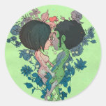 Beijo verde autocolantes