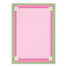 Beira cor-de-rosa na folha acrílica Handcrafted da Convites Personalizados