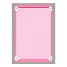 Beira cor-de-rosa na textura acrílica Handcrafted  Convite