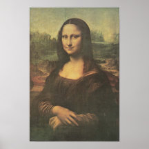 Belas artes do vintage de Mona Lisa Posteres