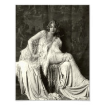 Beleza adiantada do francês dos 1900s impressão fotográfica