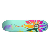 Beleza dentro do skatebord da paz