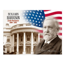 Benjamin Harrison - 2ó presidente dos E.U. Cartao Postal