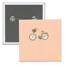 bicicleta bonito do vintage botons