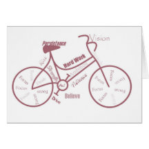 Bicicleta, ciclo, bicicleta, palavras inspiradores cartao