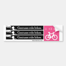 Bicicletas do passeio dos gênios adesivo