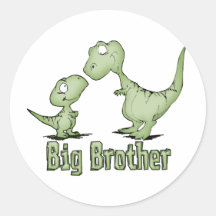 Big brother dos dinossauros adesivos em formato redondos