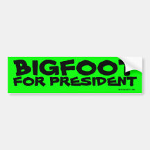 BIGFOOT PARA O PRESIDENTE ADESIVOS