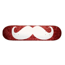 Bigode branco engraçado 21 skates