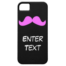 Bigode cor-de-rosa - personalize seu caso do iPhon Capa iPhone 5 Case-Mate