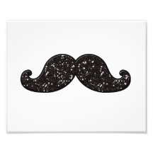 BIGODE DO BRILHO DO PRETO DO DIVERTIMENTO FOTO ARTE