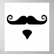 Bigode engraçado poster