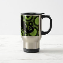Bigode no fundo retro caneca