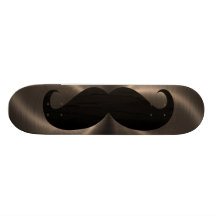 Bigode preto engraçado 17 skate