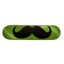 Bigode preto engraçado 19 skate