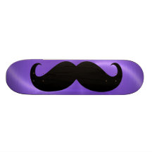 Bigode preto engraçado 20 skate personalizado