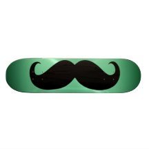 Bigode preto engraçado 3 skate