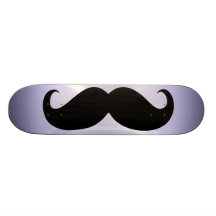 Bigode preto engraçado 5 skate boards