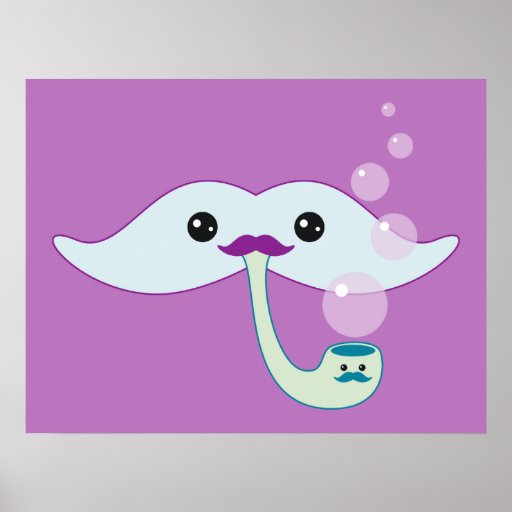 Bigode roxo poster