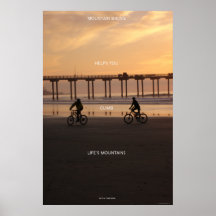 Biking da montanha poster