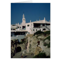 Binibeca Vell, Menorca, espanha Cartao