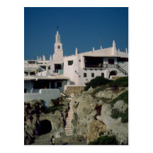 Binibeca Vell, Menorca, espanha Cartoes Postais