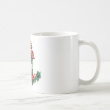 Birdhouse no Natal Caneca