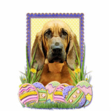Biscoitos do ovo da páscoa - Bloodhound - moeda de Escultura De Foto