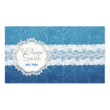 Blue Lace Business Cards Tarjeta De Visita